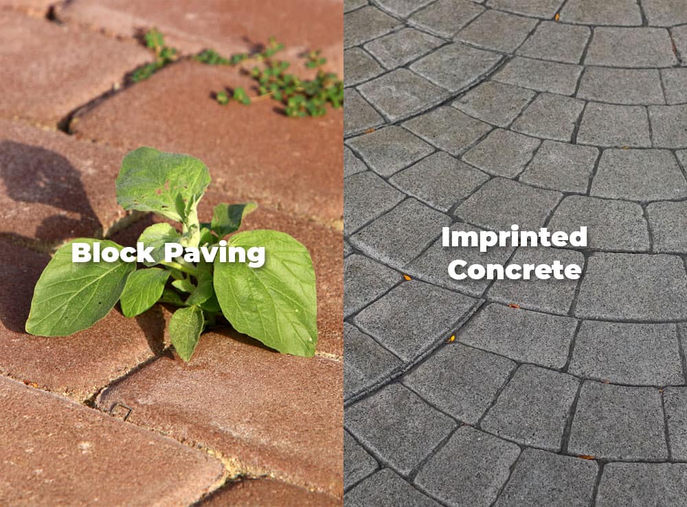 Imprinted Concrete Driveway croydon - Low Maintenance